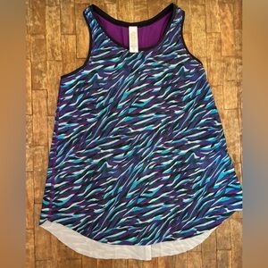 Ivivva by Lululemon flowy purple tank top sz 10
